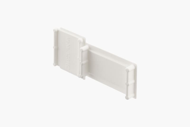 SMARTLED - ALUMINIUM LED TRAFOPROFIL ZIEGEL PVC ENDKAPPE - ohne Kabelauslass