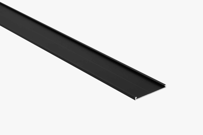 SMARTLED - schwarz eloxiert, Blind/Abhängplatte für Vareo Box