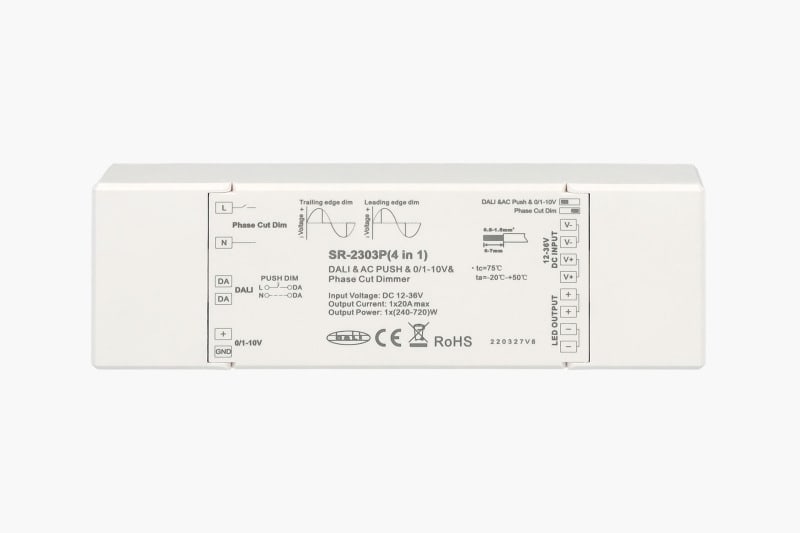 SMARTLED - 1 Adr., DALI DT-6, TRIAC, Push Dim 230VAC, 0 - 10V