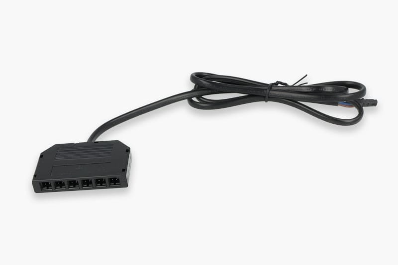 SMARTLED - SLIM CONNECTOR 24V 3A 6-FACH VERTEILER, 1 Meter schwarz