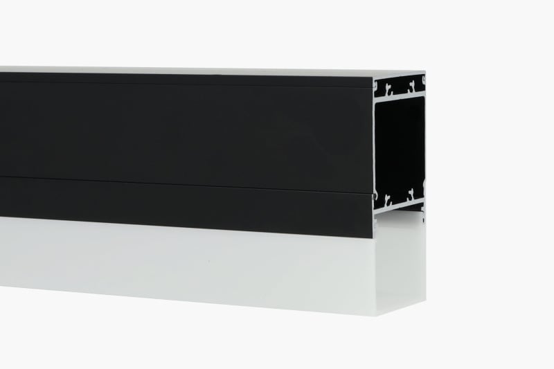 SMARTLED - TRAFOPROFIL VAREO EDGE 2M SCHWARZ, schwarz eloxiert