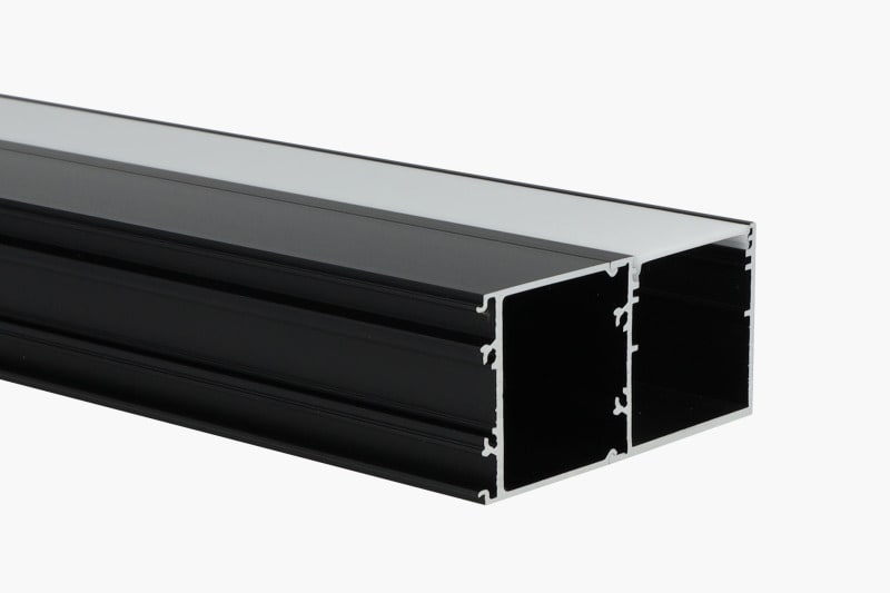SMARTLED - TRAFOPROFIL VAREO BEAM 2M SCHWARZ, schwarz eloxiert