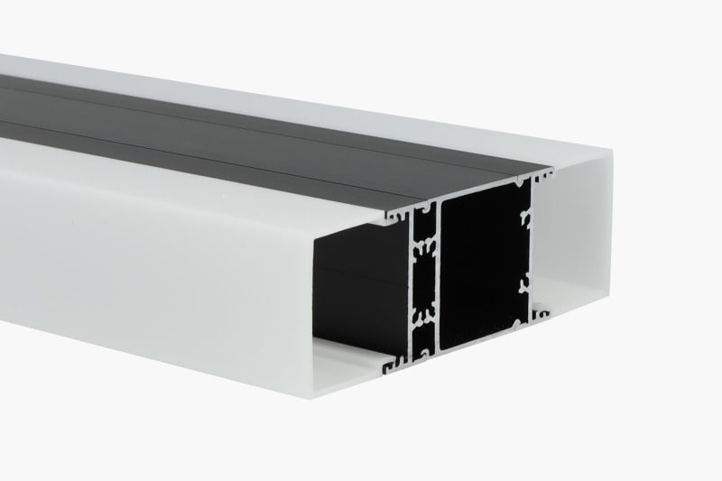 SMARTLED - TRAFOPROFIL VAREO FLOW 3M SCHWARZ, schwarz eloxiert