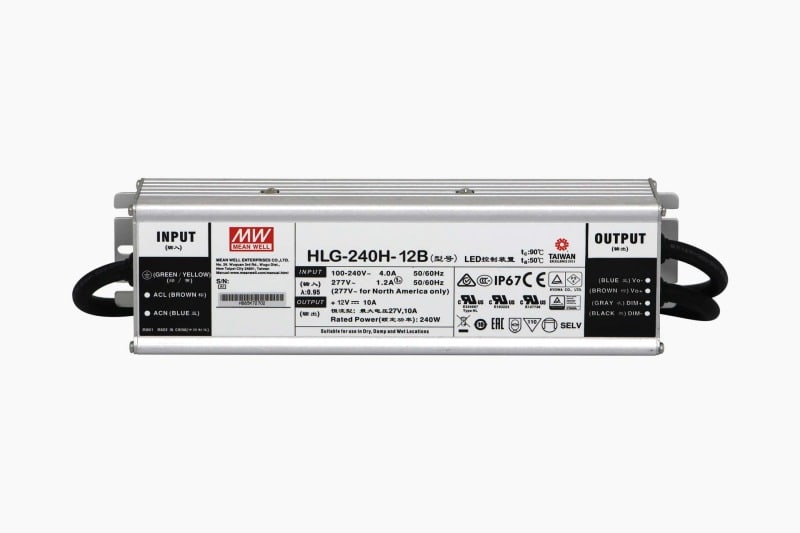 SMARTLED - MEANWELL Netzteil 192W mit Kurzschluss- und Überlastschutz, Schutzart: IP67