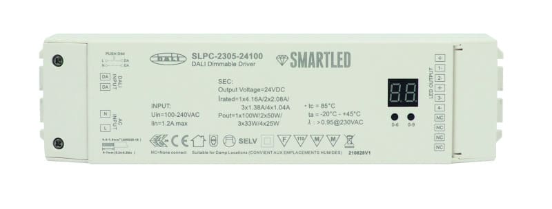 SMARTLED - integriertes Netzteil, Push Dim 230VAC, DALI DT-8