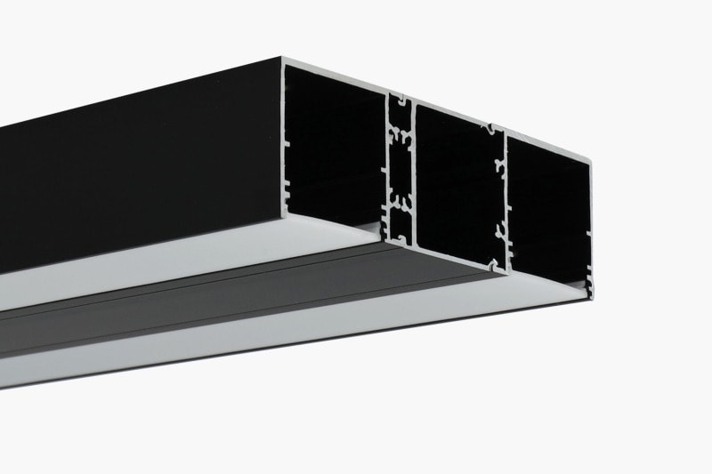 SMARTLED - TRAFOPROFIL VAREO TWIN 3M SCHWARZ - schwarz eloxiert