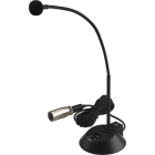 MONACOR - ELA-Tischmikrofon m.Schwanenhals 55dB 80-14000Hz 3m Kabel sw
