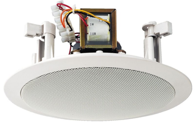 MONACOR - ELA-Deckenlautsprecher 100V DM23cm Breitb 95dB 80-14000Hz ws