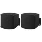 MONACOR - ELA-Minilautsprecher 100V/8Ohm 10W 150-20000Hz passiv 2St sw