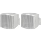 MONACOR - ELA-Minilautsprecher 100V/8Ohm 10W 150-20000Hz passiv 2St ws