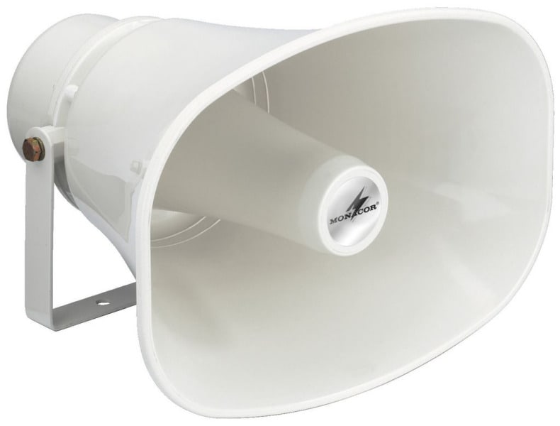 MONACOR - Druckkammerlautsprecher 2Weg 100V 250-16000Hz IP66 passiv ws