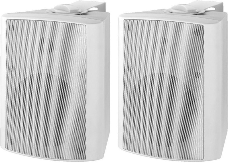 MONACOR - Lautsprecherset 2Weg 2x20W 60-20000Hz 1aktiv/1passiv 2Stk ws