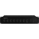 MONACOR - ELA-Mono-Mischverstärker 19'' 2HE 100V/4Ohm 120W 5Kanäle sw