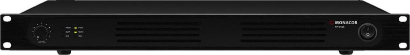 MONACOR - ELA-Mono-Leistungsverstärker 19'' 1HE 100V 120W 1Kanal sw