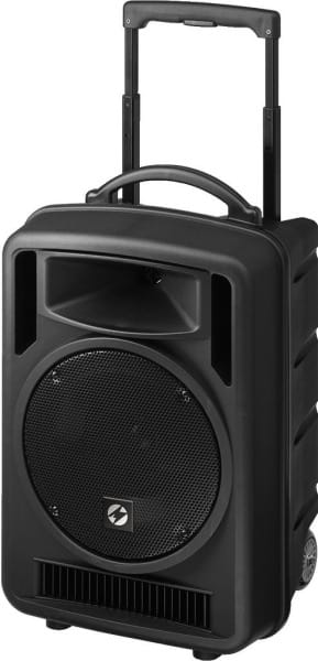 MONACOR - Verstärkersystem Trolley 120W Multi-Frequenz UHF-PLL BT sw