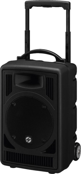 MONACOR - Verstärkersystem Trolley 2Weg 50W CD BT USB/SD AUX-In sw