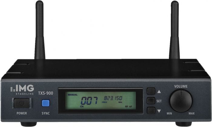 MONACOR - Empfängereinheit 19'' 2Frequ. 442Kanäle 80-18000Hz LCD sw