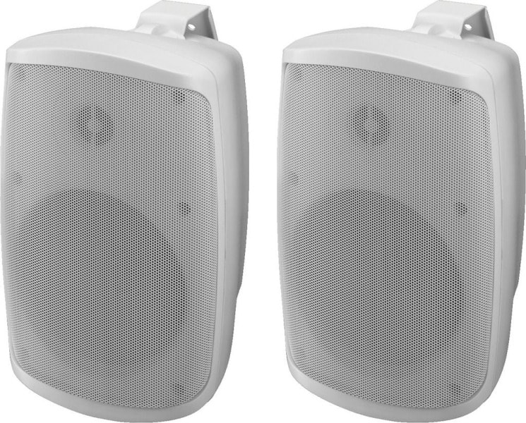 MONACOR - Wandlautsprecherset 2Weg 2x30W 104dB 1akt/1pass IP65 2Stk ws