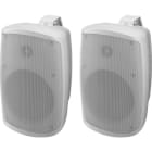 MONACOR - Wandlautsprecherset 2Weg 2x30W 104dB 1akt/1pass IP65 2Stk ws