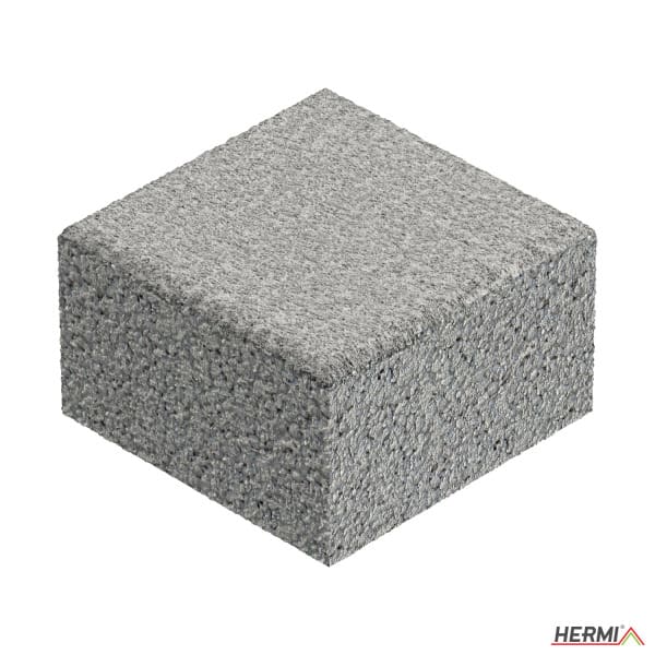 HERMI - Betonstein, 100x100x60 mm f. Flachdächer m. Bitumenabdichtung u.ä.