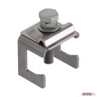 HERMI - Klemme, 50x35x45 mit Schraube M10 für Leitungen bis 40mm/<ø20 Fe Edelst.