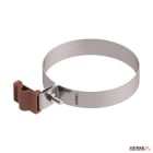 HERMI - Universal-Rohrschelle, Rohrdurchmesser 100mm, Rundleitung Rd 8mm Edelstahl Nylon