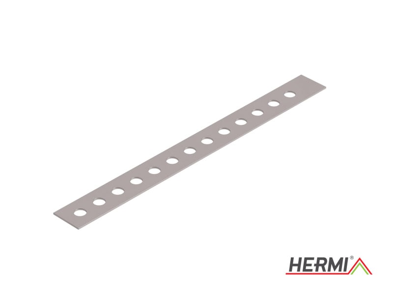 HERMI - Lochband, zur Anfertigung der Rohrschellen 20x1000mm Loch 7 mm Edelstahl
