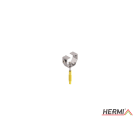 HERMI - Vertikalschutzhalter, f. Hartwände ohne Dämmung Edelstahl