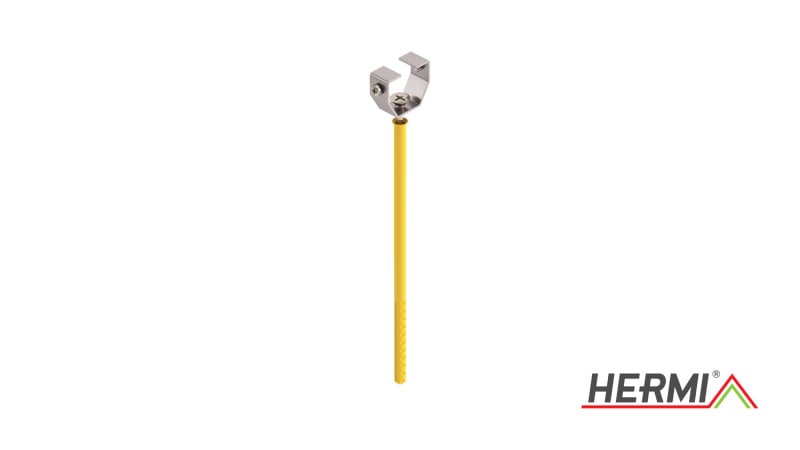 HERMI - Vertikalschutzhalter, f. Hohlwände m. Dämmung bis 200mm Edelstahl