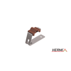 HERMI - Dachleitungshalter, Rd 10mm zum Befestigen auf dem First Edelstahl