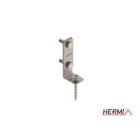 HERMI - Dachleitungshalter, flach 20x3mm f. Bitumen Flach-/Wellendächer Edelstahl