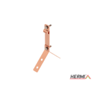 HERMI - Dachleitungshalter, Rd 8-10mm für Beton und Ziegeldächer für Firstziegel Cu