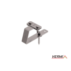HERMI - Dachleitungshalter, flach 20x3mm f. Bitumen Flach-/Wellendächer Edelstahl