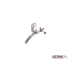 HERMI - Dachleitungshalter, Rd 8mm stetig verstellbar 185-235mm Edelstahl