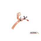 HERMI - Dachleitungshalter, Rd 8mm stetig verstellbar 185-235mm Cu