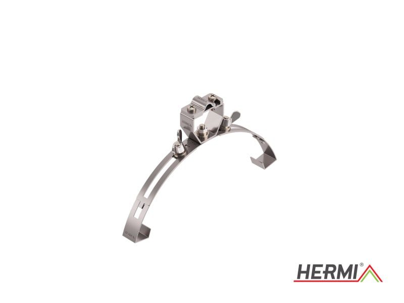 HERMI - Dachleitungshalter, Rd 8-10 mm verstellbar 270-400mm Edelstahl