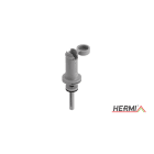 HERMI - Dachleitungshalter, Rd 8mm f. Beton- und Ziegeldächer Nylon braun