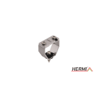 HERMI - Dachleitungshalter, flach 20x3mm f. Blechdächer u. Faserzement-Wellplatten