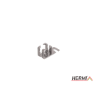 HERMI - Dachleitungshalter, Rd 8mm für Blechdächer, Faserzement-Wellplatten Edelstahl