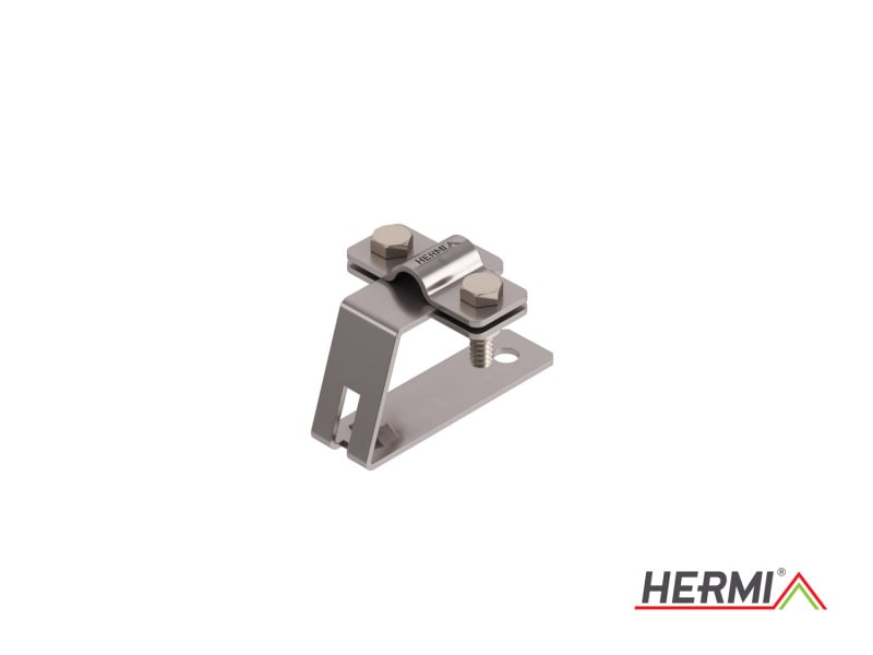 HERMI - Dachleitungshalter, Rd 8-10 mm für Faserzementplatten Edelstahl