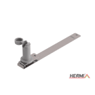 HERMI - Dachleitungshalter, Rd 8 mm für Faserzementplatten Edelstahl Nylon braun