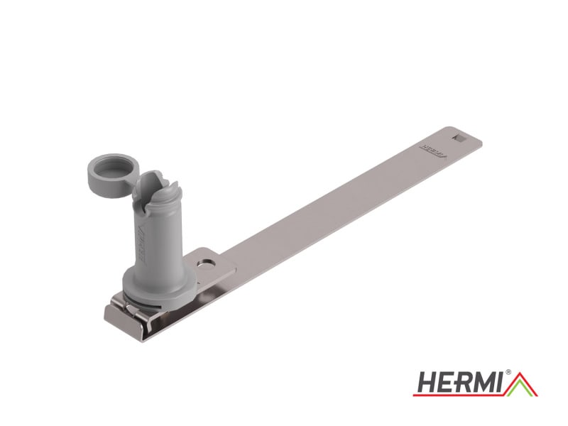 HERMI - Dachleitungshalter, Rd 8 mm für Faserzementplatten Edelstahl Nylon ziegelrot