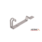 HERMI - Dachleitungshalter, Rd 8mm, f. Beton- u. Ziegelbedachungen Edelstahl