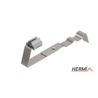 HERMI - Dachleitungshalter, Rd 10mm f. Beton- u. Ziegelbedachungen säurebest. Edelstahl