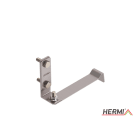 HERMI - Dachleitungshalter, flach 20x3mm f. Beton- u. Ziegelbedachungen Edelstahl