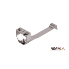 HERMI - Dachleitungshalter, flach 20x3mm f. Beton- u. Ziegelbedachungen Edelstahl