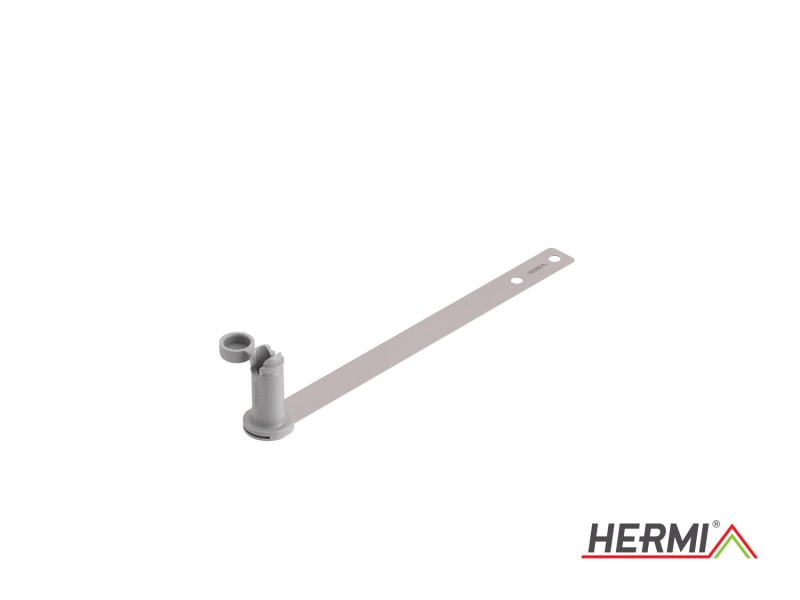 HERMI - Dachleitungshalter, Rd 8mm univers. f. Beton-/Ziegelbedachung Edelst. ziegelrot