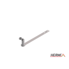 HERMI - Dachleitungshalter, Rd 8mm univers. f. Beton-/Ziegelbedachung Edelst. ziegelrot