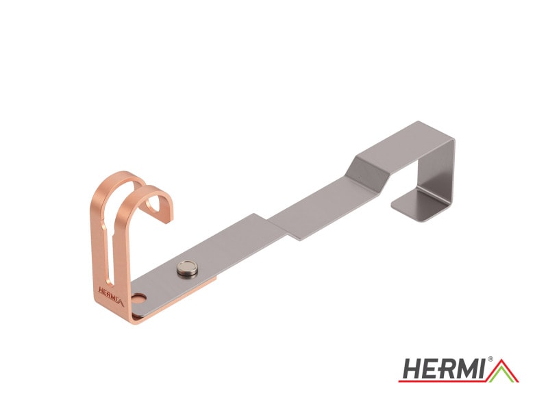 HERMI - Dachleitungshalter, Rd 8mm für Ziegelbedachungen Cu