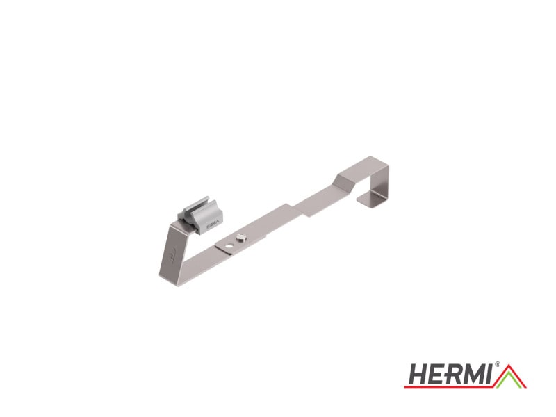HERMI - Dachleitungshalter, Rd 10mm für Ziegelbedachungen säurebest. Edelstahl